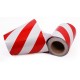 Red - White Phosphorescent Reflective Stripe Band 200mm X 23 Meter LEFT