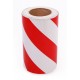 Red - White Phosphorescent Reflective Stripe Band 200mm X 23 Meter LEFT