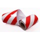 Red - White Phosphorescent Reflective Stripe Band 200mm X 23 Meter LEFT