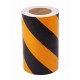 Sarı - Siyah Fosforlu Reflektif Şerit Bant 200mm X 23 Metre SOL