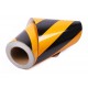 Sarı - Siyah Fosforlu Reflektif Şerit Bant 200mm X 23 Metre SOL