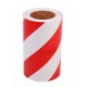 Kırmızı - Beyaz Fosforlu Reflektif Şerit Bant 200mm X 23 Metre SAĞ
