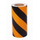 Sarı - Siyah Fosforlu Reflektif Şerit Bant 400mm X 23 Metre SOL