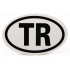 TR Oval Reflective Warning Sticker