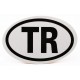 TR Oval Reflective Warning Sticker