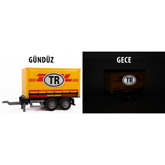 TR Oval Reflective Warning Sticker