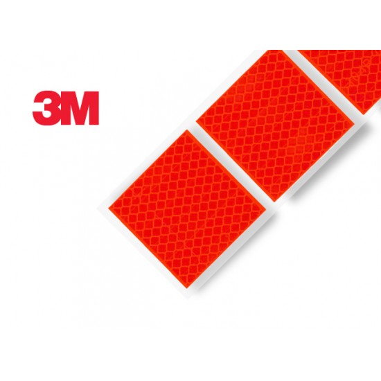 3M 957S-72 Kırmızı Reflektif Bant - Parçalı
