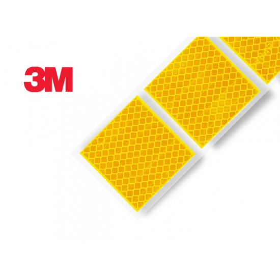 3M 957S-71 Yellow Reflective Tape - Segmented