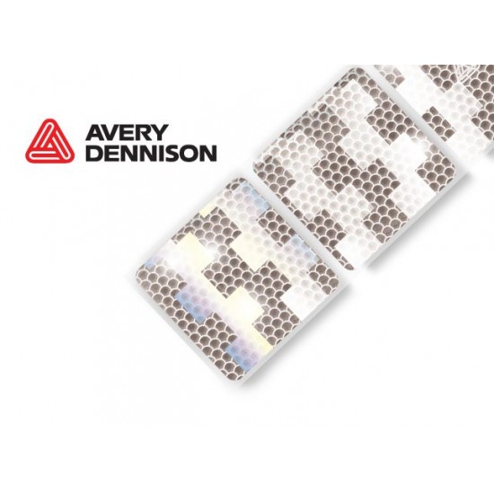 Avery Dennison V-6790 White Reflective Tape - Segmented
