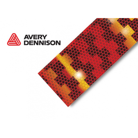 AVERY V-6322B Kırmızı Reflektif Bant Metalize