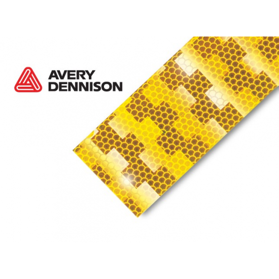 AVERY V-6301B Sarı Reflektif Bant Metalize
