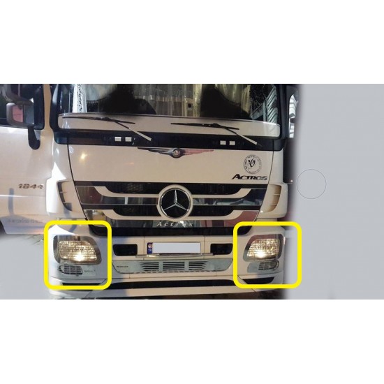 Mercedes Actros MP03 Krom Far + Sis Çerçeve
