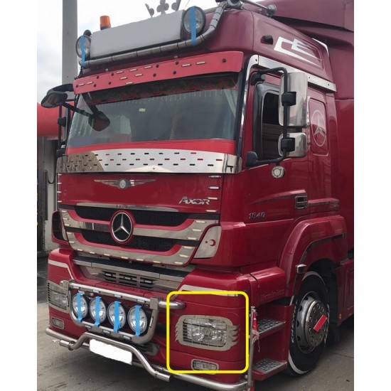 Mercedes Axor Krom Far + Sis Çerçeve