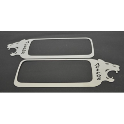 Mercedes Actros Kapı Kolu Çerçevesi Nikelajı Aslan Ağzı Desen (2 Parça)