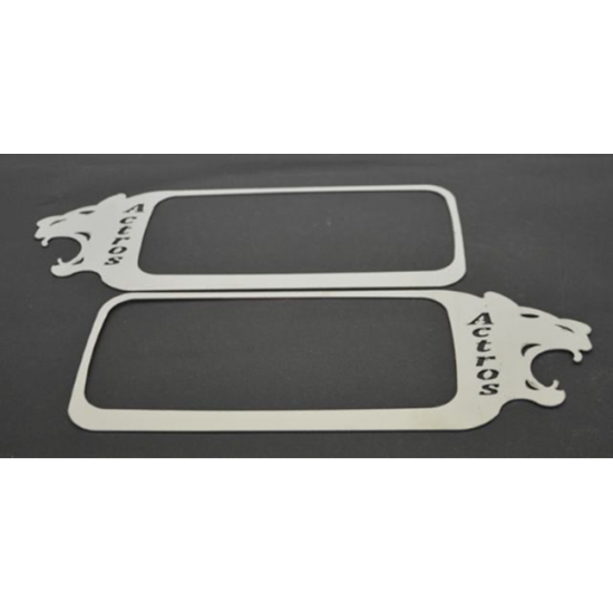 Mercedes Actros Kapı Kolu Çerçevesi Nikelajı Aslan Ağzı Desen (2 Parça)