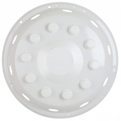 Favorite Model Painted White Metal Front Wheel Cover 22.5"