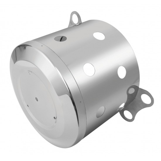 Yuvarlak Delikli Uzun Boy Paslanmaz Aks Tası 22.5 inç