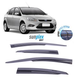 Ford Focus 2 2004-2010 Sunplex Sport Style Wind Deflector