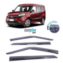 Fiat Doblo 2 2010 and after Sunplex Sport Style Wind Deflector