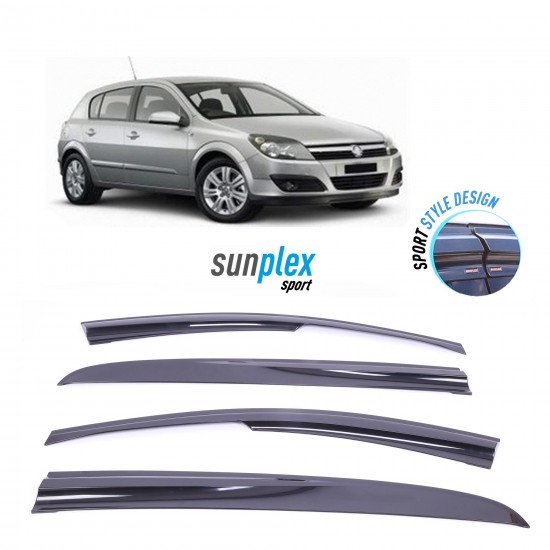 Opel Astra HB 2004-2013 Sunplex Sport Style Cam Rüzgarlığı
