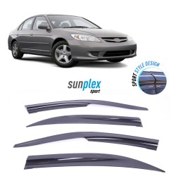 Honda Civic 2001-2006 Sunplex Sport Style Cam Rüzgarlığı
