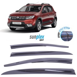 Dacia Sandero Stepway 2010-16 Sunplex Sport Style Wind Deflector