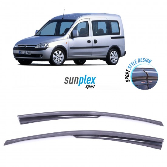 Opel Combo 2001-2012 Sunplex Sport Style Cam Rüzgarlığı