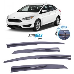 Ford Focus 3 HB Sedan 2011 and after Sunplex Sport Wind Deflector