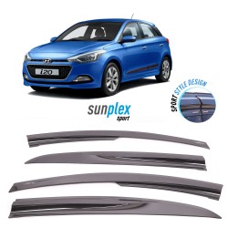 Hyundai i20 2010-2014 Sunplex Sport Style Wind Deflector