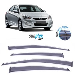 Hyundai Accent Blue 2011 ve sonrası Krom Cam Rüzgarlığı Sunplex Plus