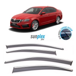 Skoda Octavia 2013 ve sonrası Krom Cam Rüzgarlığı Sunplex Plus