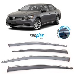 Volkswagen Passat B7 2010-2014 Krom Cam Rüzgarlığı Sunplex Plus
